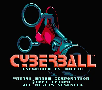 Cyberball (USA) screen shot title